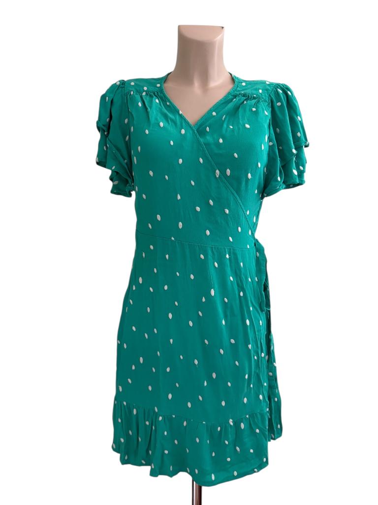 Fabienne Chapot jurk L, Kleding | Dames, Jurken, Zo goed als nieuw, Maat 38/40 (M), Groen, Onder de knie, Ophalen of Verzenden