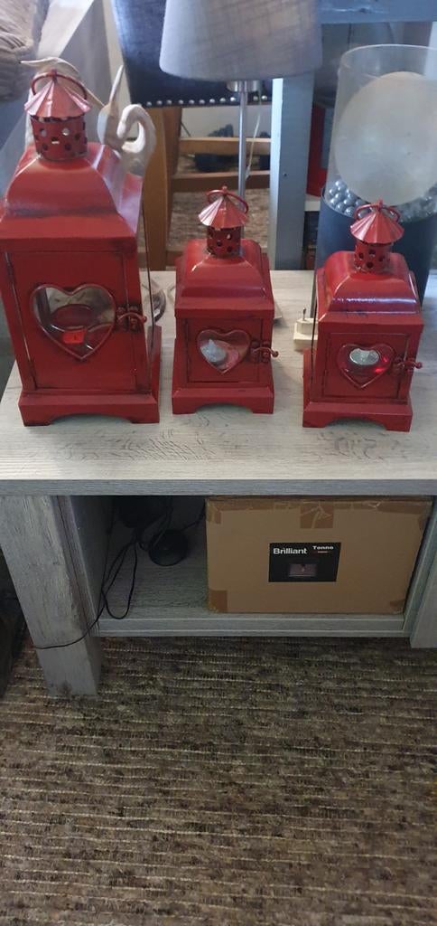 3 valetijns kandelaars, Ophalen, Zo goed als nieuw, Poppenhuis