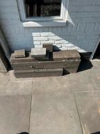 Antraciet straatbandjes 11 stuks, Tuin en Terras, Tegels en Klinkers, Verzenden, Overige typen, Zo goed als nieuw, Minder dan 5 m²
