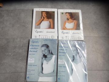 4 x Nieuwe Queentex Dames Onder Hemd met kant maat 38 beschikbaar voor biedingen