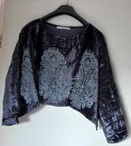 Fraaie maxi-rok + cropped top - S/M - design Cora Kemperman, Blauw, Ophalen of Verzenden, Lange mouw, Maat 36 (S)