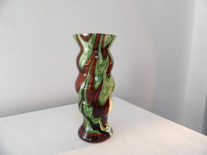 Art Deco Vaas, opaline gemarmerd, Antiek en Kunst, Antiek | Vazen, Ophalen of Verzenden