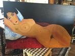Mondigliani av th,putters 105 cm+70 cm, Antiek en Kunst, Kunst | Schilderijen | Modern, Ophalen