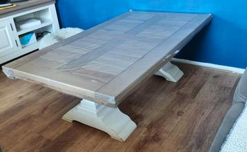 Acaciahout salontafel plus eethoek set beschikbaar voor biedingen
