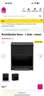 Leen Bakker nachtkastje waarde € 45 mist onderdeel 10, Ophalen of Verzenden, Nieuw, Hout, Minder dan 55 cm