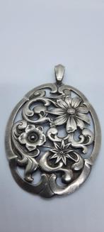 Art Deco Zilveren Hanger Alex Meijer, Gebruikt, Ophalen of Verzenden, Bloem of Plant, Zilver