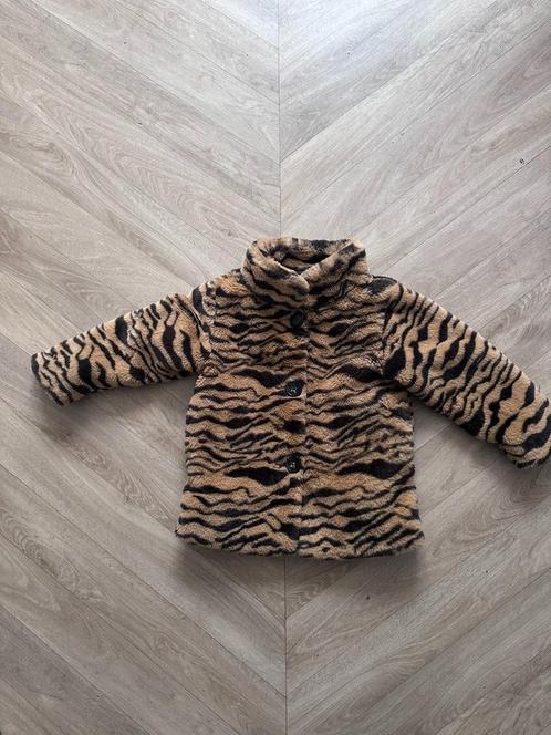 Bakkaboe tijgerprint fake fur jasje maat 86, Kinderen en Baby's, Babykleding | Maat 86, Zo goed als nieuw, Meisje, Jasje, Verzenden