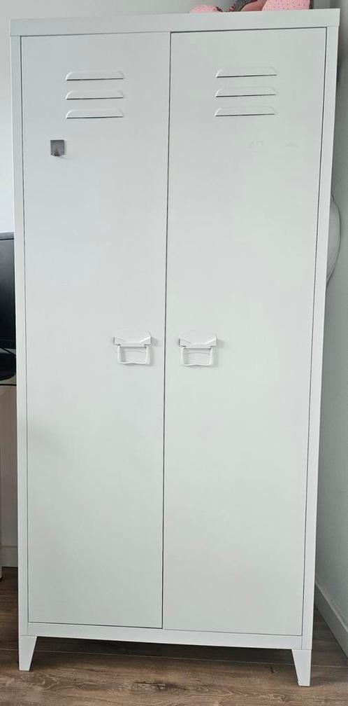 Witte Kwantum Kledingkast Leipzig – metalen lockerkast (165, Huis en Inrichting, Kasten | Lockerkasten, Zo goed als nieuw, Ophalen
