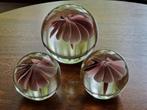 Set van drie glasbol presse papier HK living, Ophalen of Verzenden