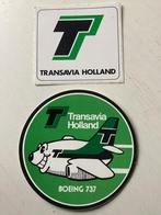 2 stickers Transavia Holland, Verzenden, Zo goed als nieuw, Overige typen