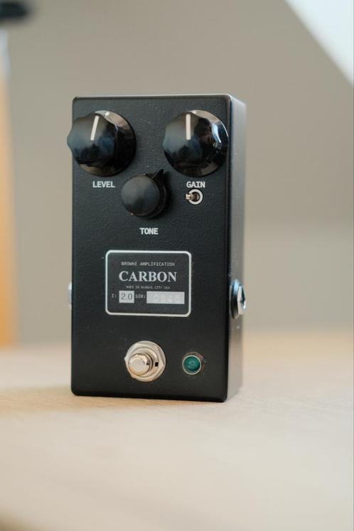 Browne Amplification Carbon Overdrive Pedaal, Muziek en Instrumenten, Effecten, Gebruikt, Distortion, Overdrive of Fuzz, Ophalen of Verzenden