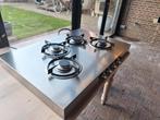Gasfornuis van Solitaire, unieke kookplaat voor in of opbouw, Witgoed en Apparatuur, Kookplaten, Ophalen, Gebruikt, 4 kookzones