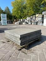 2,56m² Oud Hollandse tegel 80x80x5 Antraciet - Betontegel, Tuin en Terras, Tegels en Klinkers, Ophalen, Gebruikt, Minder dan 5 m²