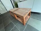 Bijzettafels, Huis en Inrichting, Tafels | Bijzettafels, Gebruikt, Vierkant, 55 tot 75 cm, Hout