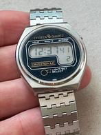 Citizen Quartz Crystron LC Vintage Horloge, Gebruikt, Staal, Verzenden, Polshorloge