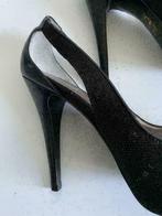 E908 Nieuw GUESS maat 38 open schoenen pumps hak zwart, Guess, Zwart, Nieuw, Ophalen of Verzenden