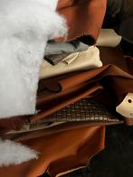 Lederen rollen / echt leer, Hobby en Vrije tijd, Stoffen en Lappen, Ophalen, Gebruikt, Bruin, Leer of Kunstleer