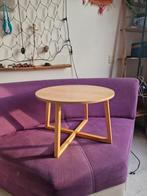 Houten Salontafel - Ronde Vorm - bijzettafel, Ophalen of Verzenden