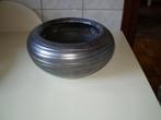 Mooie grijze bloempot.   Doorsnee gat 18 cm en hoog 14 cm., Gebruikt, Rond, Binnen, Ophalen of Verzenden