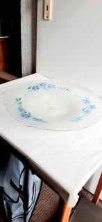 Antieke schaal m bloemen guirlande glas Tetterode, Antiek en Kunst, Antiek | Glas en Kristal, Ophalen