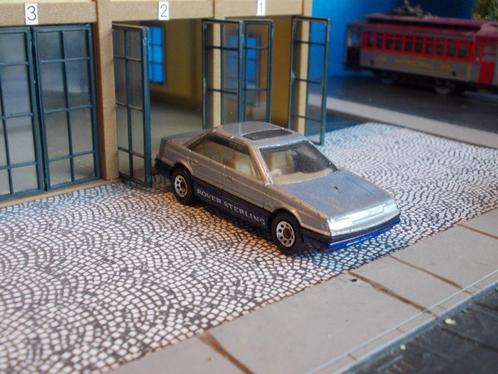 1:60 Rover 800 Sterling - Matchbox Nr.4 metallic-grijs, Hobby en Vrije tijd, Modelauto's | Overige schalen, Gebruikt, Ophalen of Verzenden
