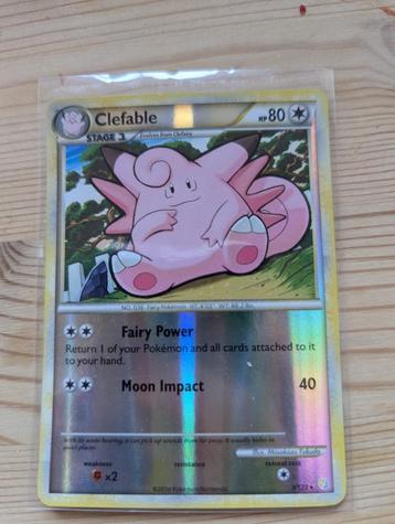 Clefable 3/123 HeartGold & SoulVsilver Reverse Holo (NM) beschikbaar voor biedingen