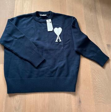 Ami Paris Sweater Donkerblauw Maat L beschikbaar voor biedingen