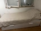 Brimnes bedbank, Huis en Inrichting, Slaapkamer | Bedden, Ophalen, Gebruikt, 90 cm, Wit