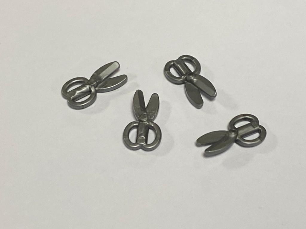 Partij 4x nieuwe zilveren scharen / scissors, Ophalen of Verzenden, Nieuw, Losse stenen, Lego