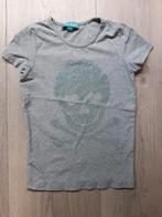 Shirt skelet doodshoofd grijs met steentjes maat 122-128, Ophalen of Verzenden, Meisje, Shirt of Longsleeve