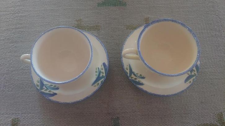 Poole Pottery Engeland hand painted servies div., Huis en Inrichting, Keuken | Servies, Zo goed als nieuw, Compleet servies, Overige stijlen