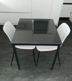 Eettafel met bijpassende stoelen, Huis en Inrichting, Tafels | Eettafels, Ophalen, 50 tot 100 cm, Vierkant, Tot twee personen