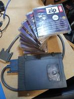 Iomega Zip drive 100Mb parallel + 12 disks, Computers en Software, Vintage Computers, Ophalen of Verzenden