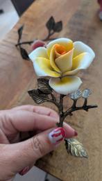 Capodimonte Porselein Rozen - Vintage, Ophalen of Verzenden