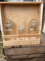 Wanddecoratie met wek potten, Ophalen, Zo goed als nieuw