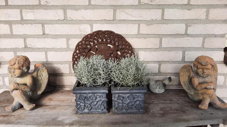 2 mooie gietijzeren bakken 13 x 11 cm, Antiek en Kunst, Curiosa en Brocante, Ophalen of Verzenden