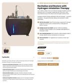Hue Light Molecular Hydrogen Inhalation Device H-1200, Ophalen of Verzenden, Zo goed als nieuw, Overige typen
