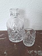 Kristallen karaf met glaasje, Antiek en Kunst, Antiek | Glas en Kristal, Ophalen of Verzenden