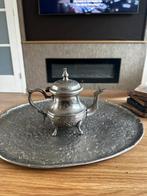 Zilverkleurig oosters thee potje, Huis en Inrichting, Keuken | Servies, Overige materialen, Gebruikt, Overige typen, Ophalen of Verzenden
