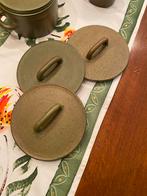 Lucie Q Bakker schaal deksels - schorsgroen - 3 stuks, Ophalen of Verzenden