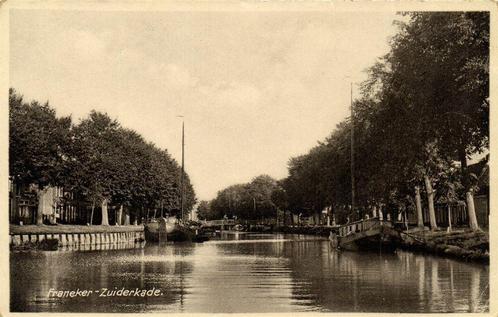 Franeker - Zuiderkade. - boot brug - ongelopen, Verzamelen, Ansichtkaarten | Nederland, Ongelopen, Utrecht, Ophalen of Verzenden