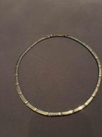 Stalen Ketting Goud/Zilver - Feestdagen!, Overige materialen, Verstelbaar, Ophalen of Verzenden, Zo goed als nieuw
