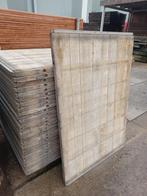 Hardhouten  steenschotten  4x100x140cm  terras  beschoeiing, Ophalen, Zo goed als nieuw, Hout