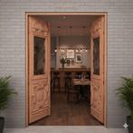 Huisdeur Voordeur Deur Jugendstil 1900 Art. Nr.: 27148, Ophalen, Hout, 120 cm of meer, 215 cm of meer