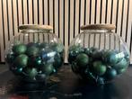 2 prachtige ronde glazen RM vazen, Huis en Inrichting, Ophalen, Overige kleuren, Minder dan 50 cm, Glas