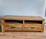TV kast van sloophout ( gerecycled hout ), Ophalen, 150 tot 200 cm, Vintage, Zo goed als nieuw