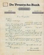 DE TWENTSCHE BANK, Verzenden