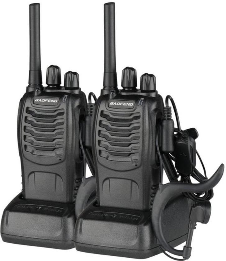Portofoon 2stuks Walkie Talkie 5KM Bereik Met Led Zaklamp, Telecommunicatie, Portofoons en Walkie-talkies, Nieuw, Portofoon of Walkie-talkie