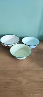 Emaille schaaltjes set - Vintage (retro), Antiek en Kunst, Ophalen of Verzenden