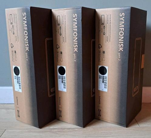 Sonos/IKEA Symfonisk zwart - 3 stuks beschikbaar, Audio, Tv en Foto, Luidsprekers, Nieuw, Front, Rear of Stereo speakers, Minder dan 60 watt